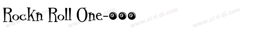 Rockn Roll One字体转换